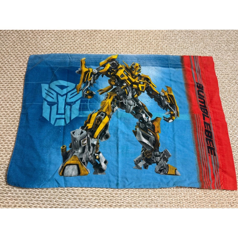 Transformers Revenge of the Fallen Pillowcase Optimus Prime Bumblebee vintage